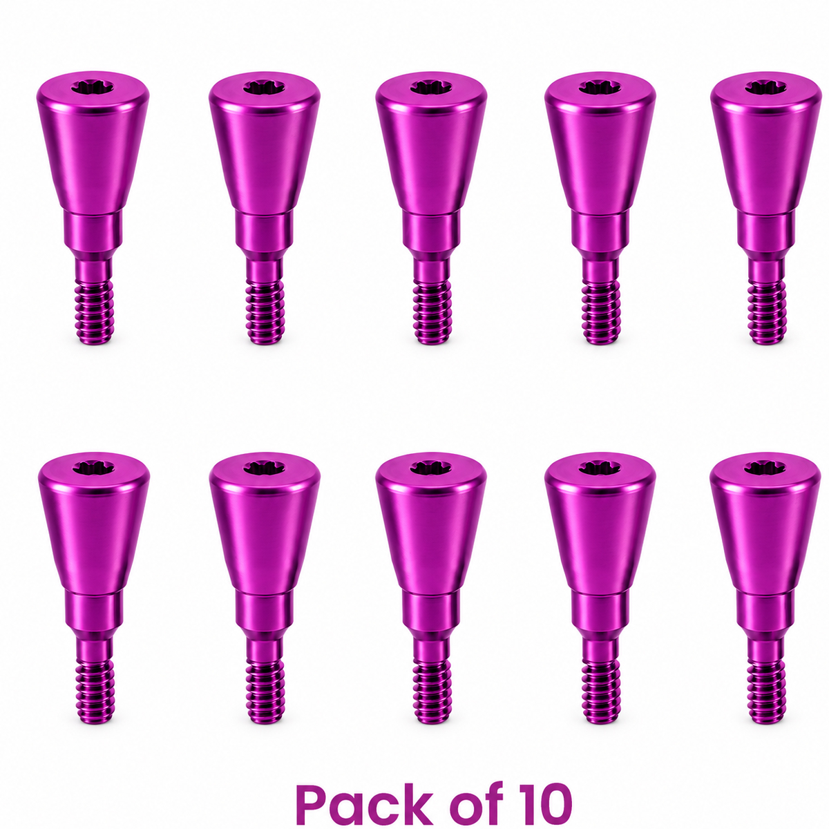 Dentaltech Healing Abutment ∅5.0mm X 5.0mm - Straumann RC Implant Compatible (ITI-RC 024.4225S) (Pack of 10)