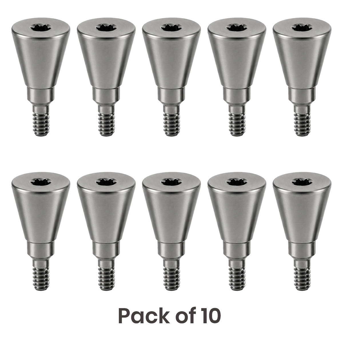 Dentaltech Healing Abutment ∅5.0mm X 8.0mm - Straumann RC Implant Compatible (ITI-RC 024.4228S) (Pack of 10)