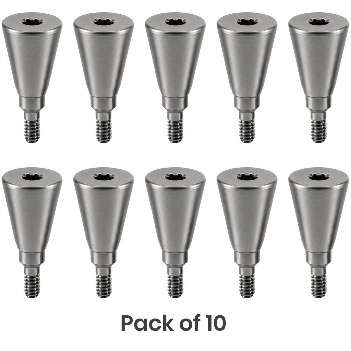 Dentaltech Healing Abutment ∅5.5mm X 6.0mm - Straumann RC Implant Compatible (ITI-RC 024.5506S) (Pack of 10)