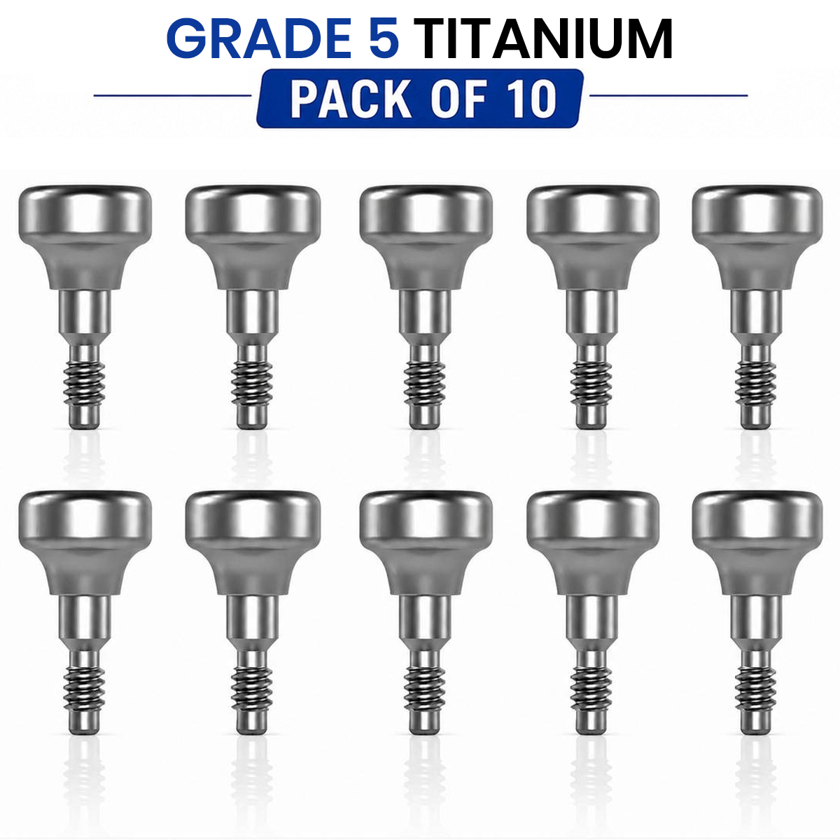 Dentaltech Healing Abutment - Nobel Biocare NP Implant Compatible (Pack of 10)