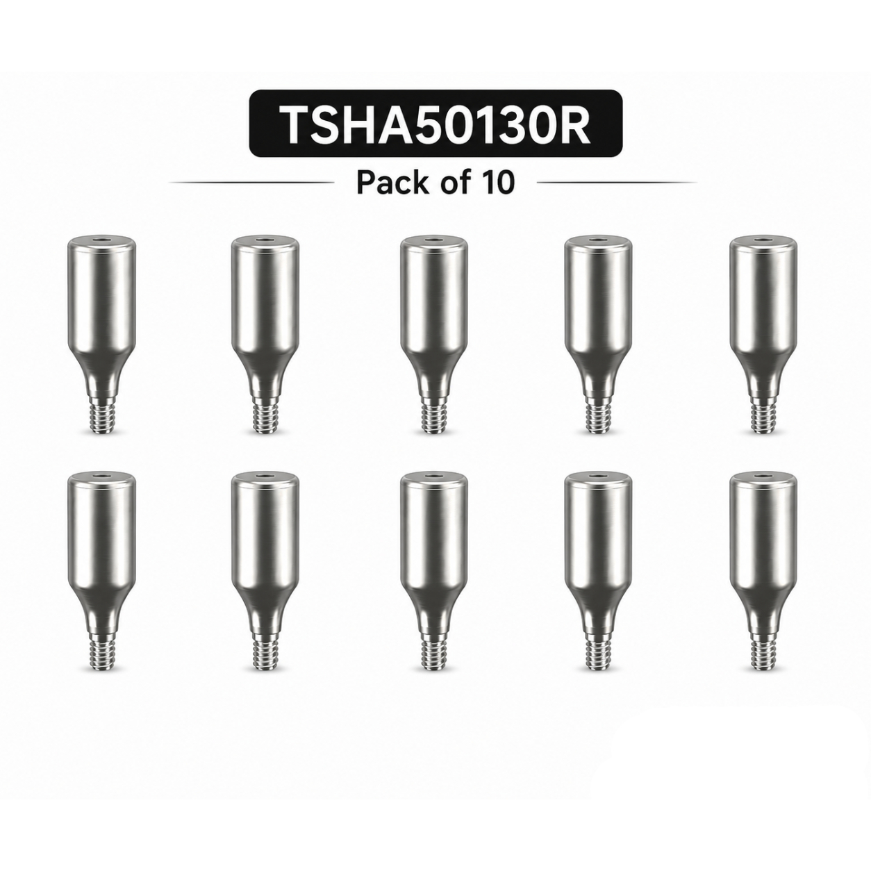 Dentaltech Healing Abutment Regular ∅ 5.0mm X 13.0mm - Osstem | Dentium | DIO | Cowellmedi | Neobiotech | Dentis Implant Compatible (Pack of 10)