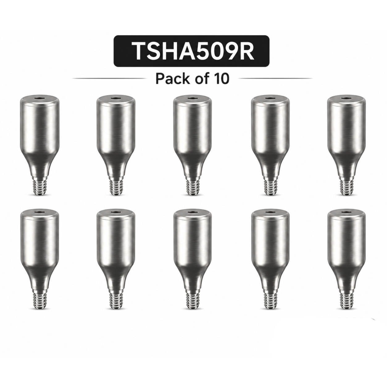 Dentaltech Healing Abutment Regular ∅ 5.0mm X 9.0mm - Osstem | Dentium | DIO | Cowellmedi | Neobiotech | Dentis Implant Compatible (Pack of 10)