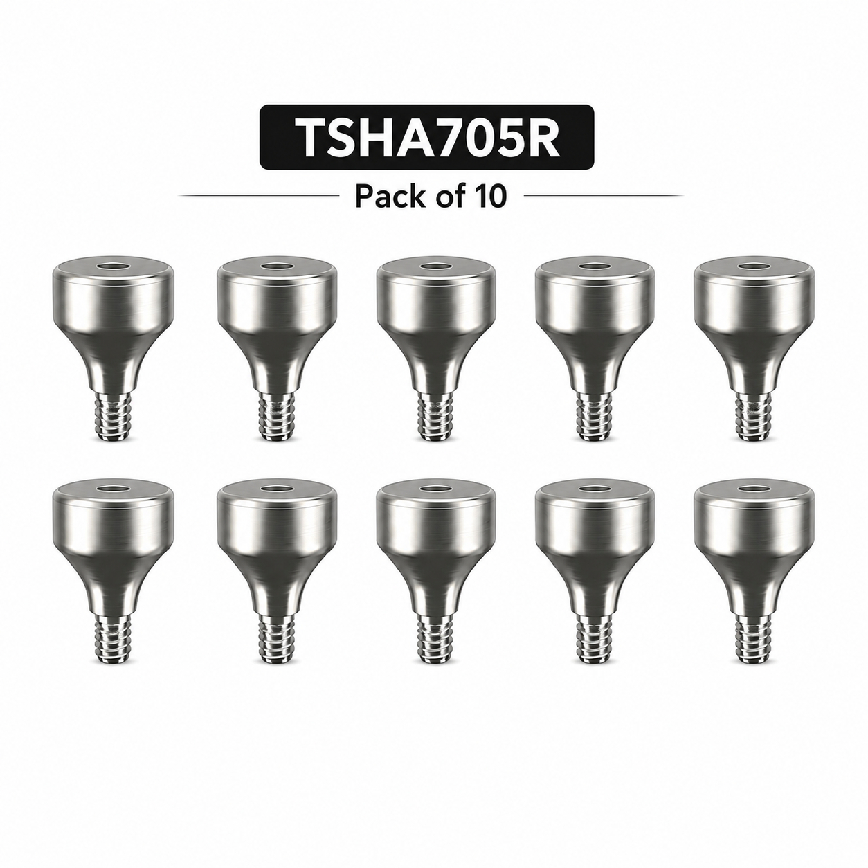 Dentaltech Healing Abutment Regular ∅ 7.0mm X 5.0mm - Osstem | Dentium | DIO | Cowellmedi | Neobiotech | Dentis Implant Compatible (Pack of 10)