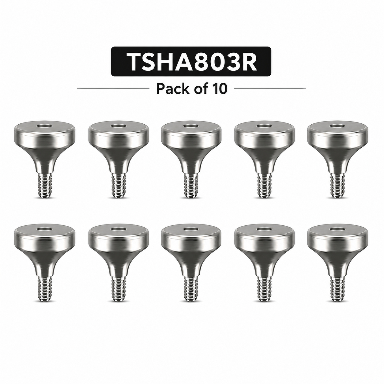 Dentaltech Healing Abutment Regular ∅ 8.0mm X 3.0mm - Osstem | Dentium | DIO | Cowellmedi | Neobiotech | Dentis Implant Compatible (Pack of 10)