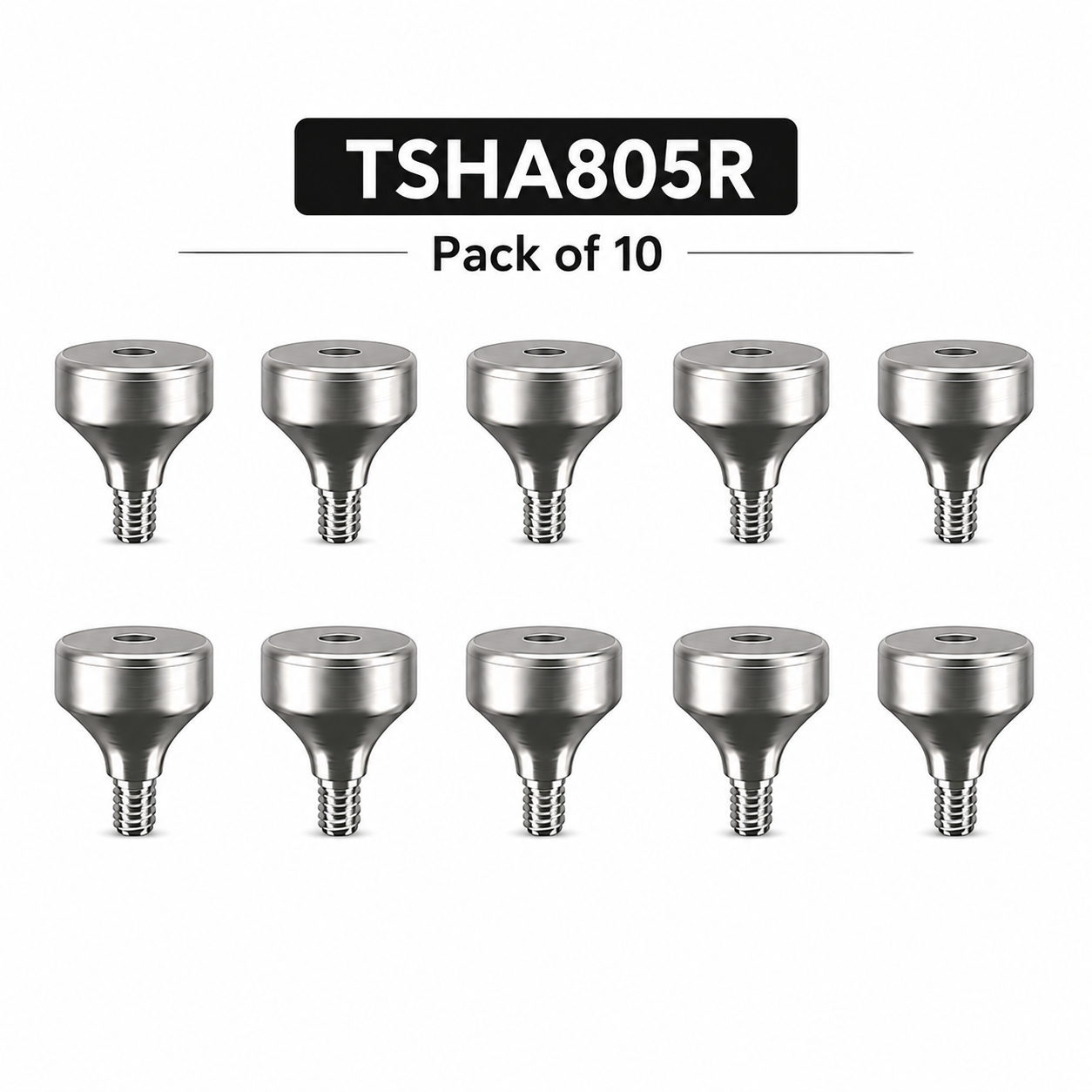 Dentaltech Healing Abutment Regular ∅ 8.0mm X 5.0mm - Osstem | Dentium | DIO | Cowellmedi | Neobiotech | Dentis Implant Compatible (Pack of 10)