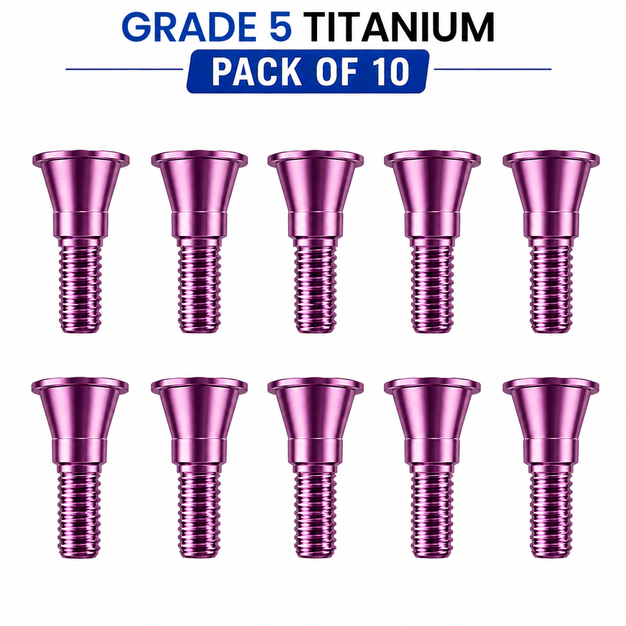 Dentaltech Implant Cover Screw NP - Nobel Biocare NP Implant Compatible (Pack of 10)