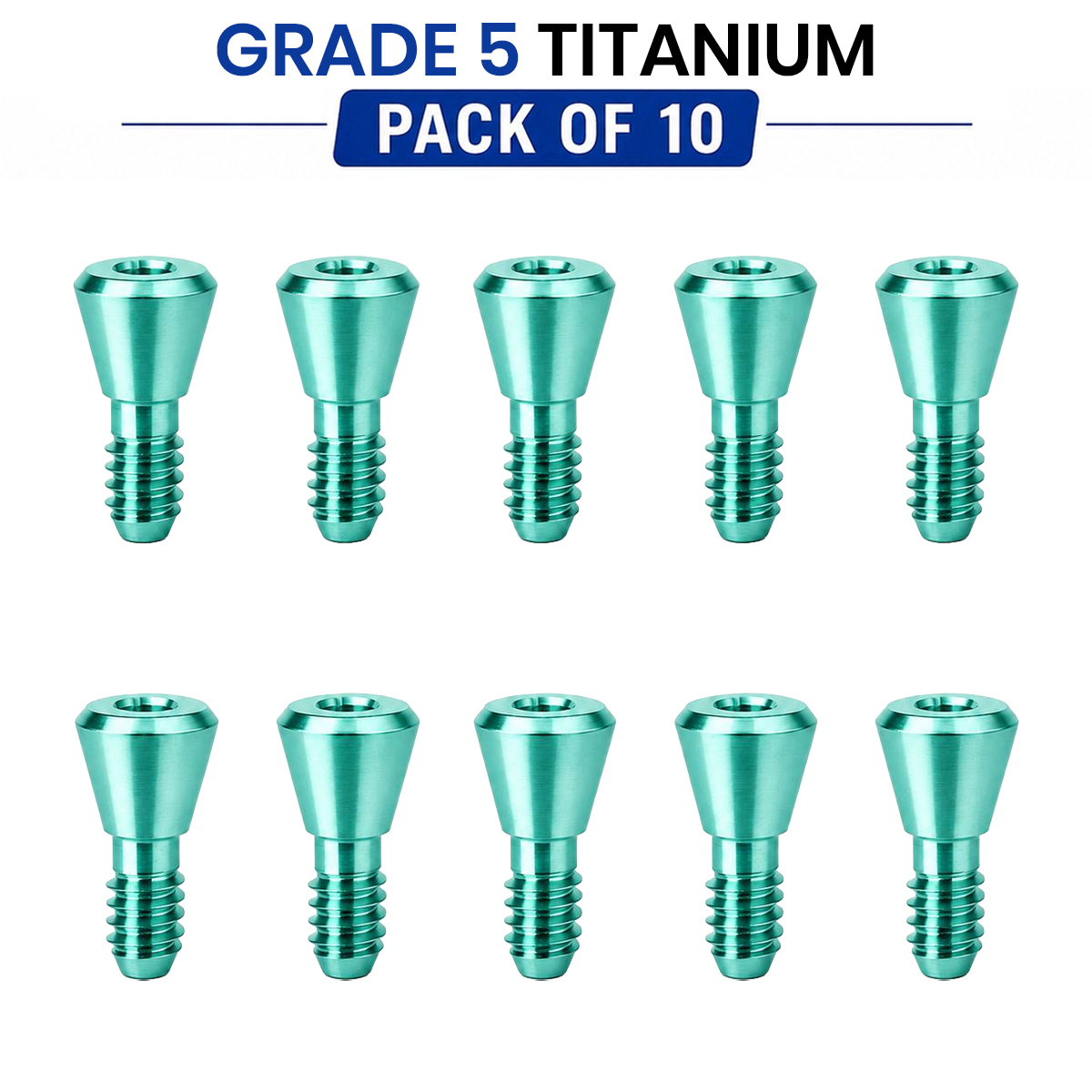 Dentaltech Implant Cover Screw Regular ∅4.5mm X 0.4mm - Osstem | Dentium | DIO | Cowellmedi | Neobiotech | Dentis Compatible (GSCS40G) (Pack of 10)