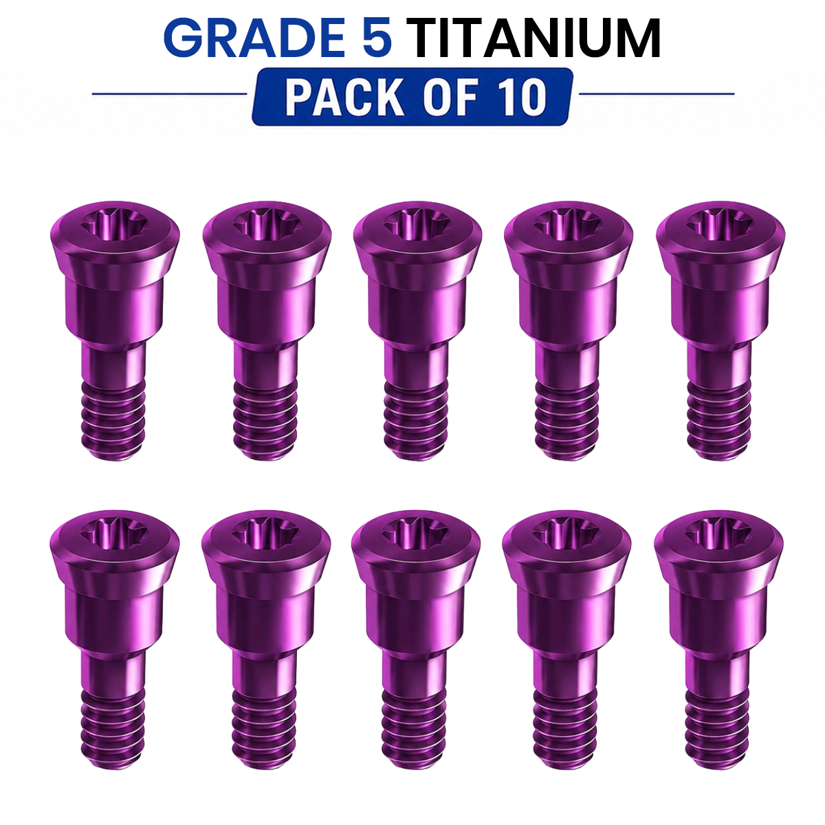 Dentaltech Implant Cover Screw - Straumann RC Implant Compatible (Pack of 10)