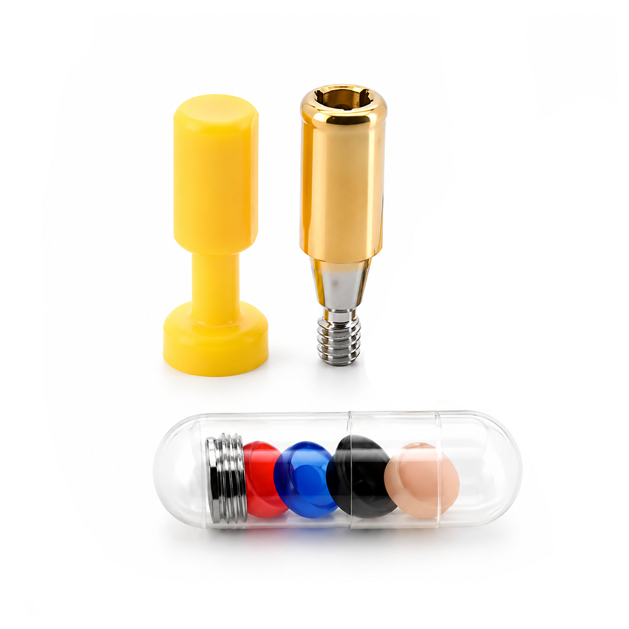 Dentaltech Locator Abutment Mini - Osstem Implant Compatible - Full Set