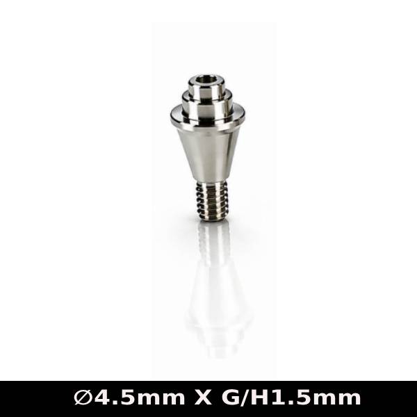 Dentaltech Multi Unit Straight Abutment ∅4.5mm X G/H1.5mm - Nobel Biocare RP Implant Compatible