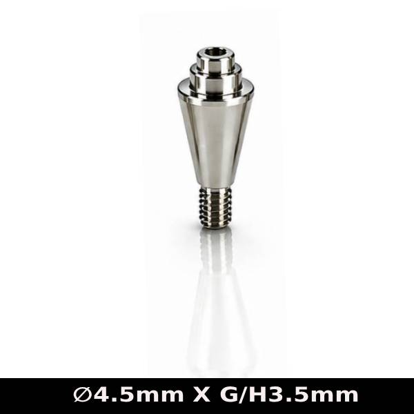 Dentaltech Multi Unit Straight Abutment ∅4.5mm X G/H3.5mm - Nobel Biocare RP Implant Compatible
