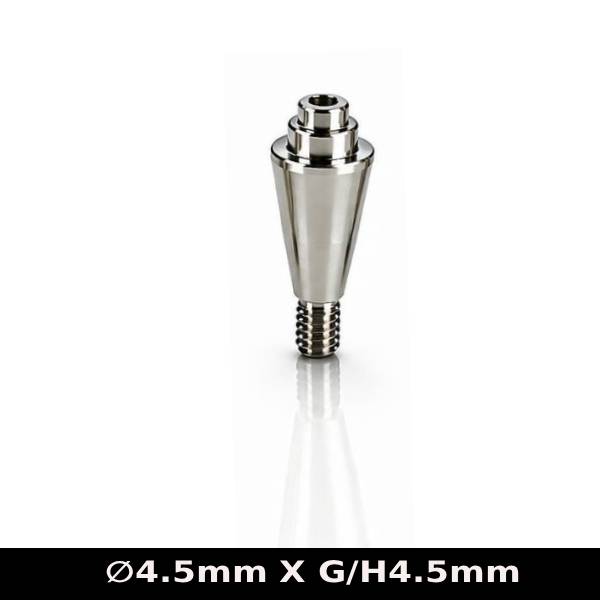 Dentaltech Multi Unit Straight Abutment ∅4.5mm X G/H4.5mm - Nobel Biocare RP Implant Compatible