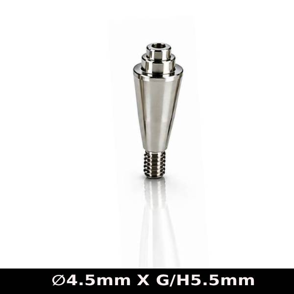 Dentaltech Multi Unit Straight Abutment ∅4.5mm X G/H5.5mm - Nobel Biocare RP Implant Compatible