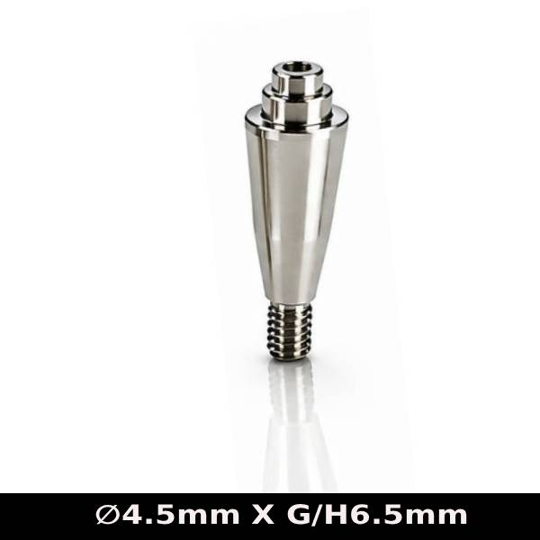 Dentaltech Multi Unit Straight Abutment ∅4.5mm X G/H6.5mm - Nobel Biocare RP Implant Compatible