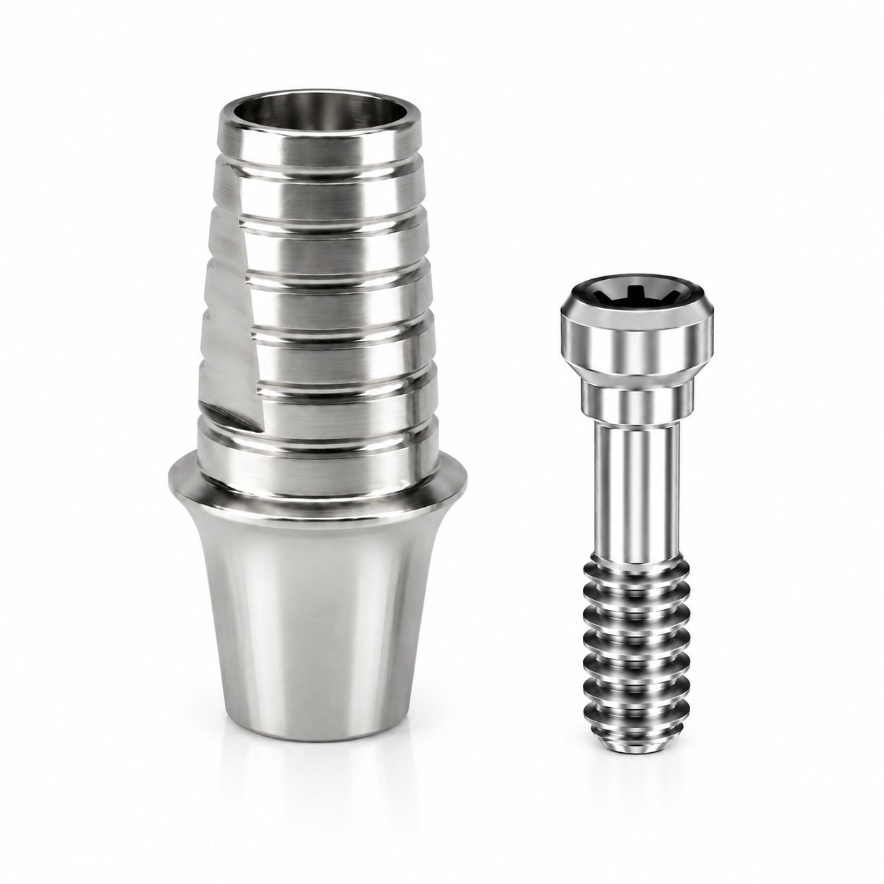 Dentaltech Nobel Compatible Ti Base - RP - Non Hex