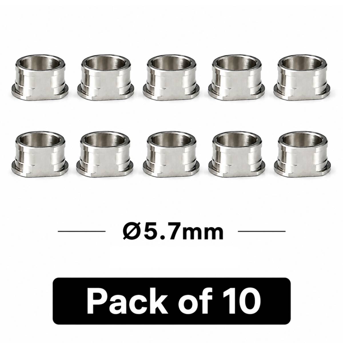 Dentaltech OneGuide Metal Sleeve ∅5.7mm - Osstem Implant Compatible (Pack of 10)