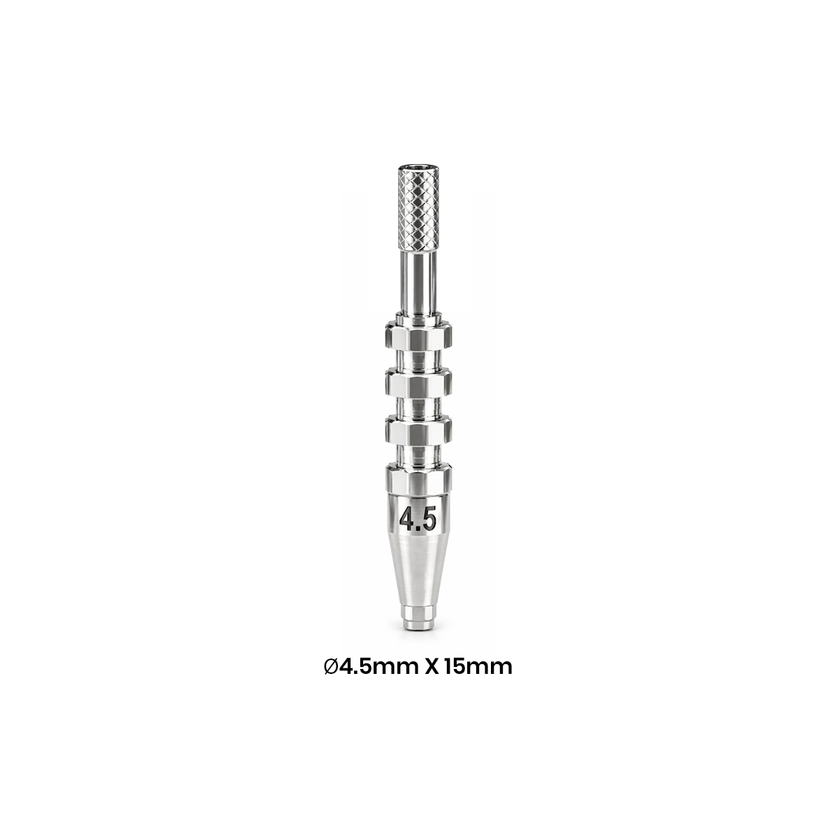 Dentaltech Open Tray Impression Coping ∅4.5mm X 15mm - Dentium Superline / Dio/ Megagen / Dentis/ CoWellMedi Implant Compatible
