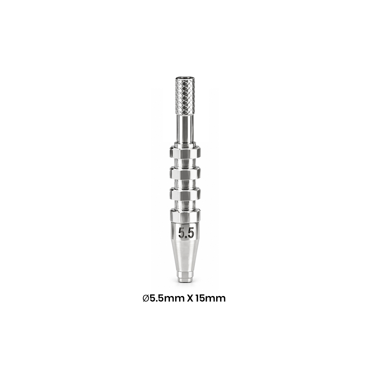 Dentaltech Open Tray Impression Coping ∅5.5mm X 15mm - Dentium Superline / Dio/ Megagen / Dentis/ CoWellMedi Implant Compatible