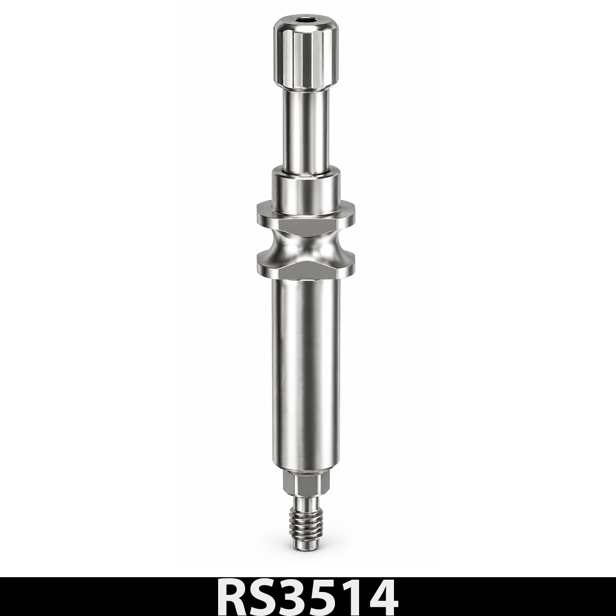 Dentaltech Open Tray Impression Coping RS ∅3.5mm X 14mm - Adin | Noris | MIS | AB Dental Implant Compatible (RS3514)