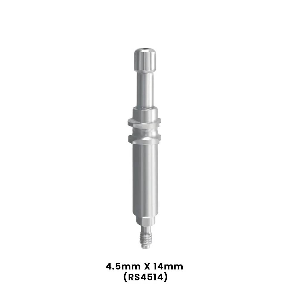 Dentaltech Open Tray Impression Coping RS ∅4.5mm X 14mm - Adin | Noris | MIS | AB Dental Compatible (RS4514)