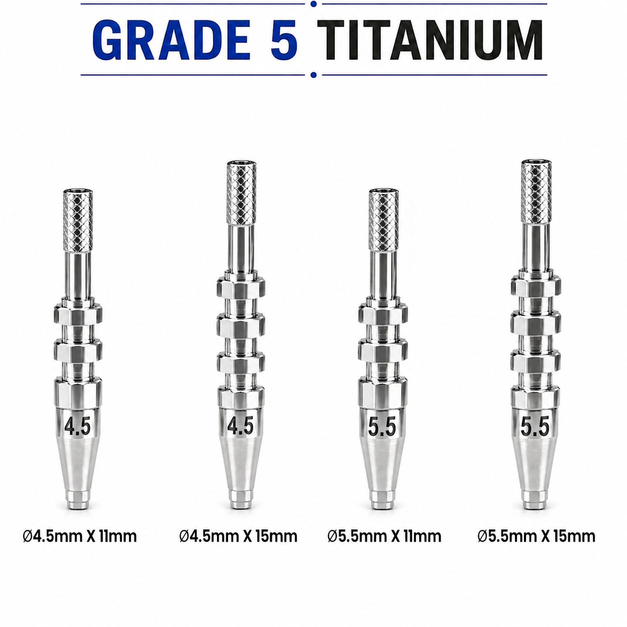 Dentaltech Open Tray Impression Copings - Dentium Superline / Dio/ Megagen / Dentis/ CoWellMedi Implant Compatible