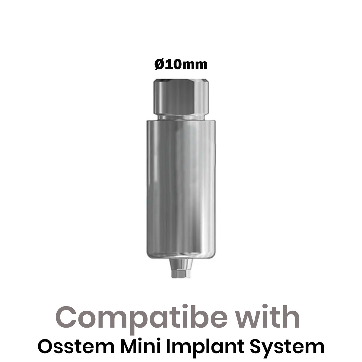 Dentaltech Premill Abutment Blank Mini - Osstem Mini Implant Compatible (OSSM)