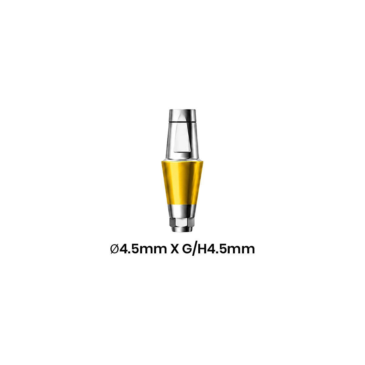 Dentaltech Straight Abutment ∅4.5mm X G/H4.5mm - Dentium Superline / Dio/ Megagen / Dentis/ CoWellMedi Implant Compatible