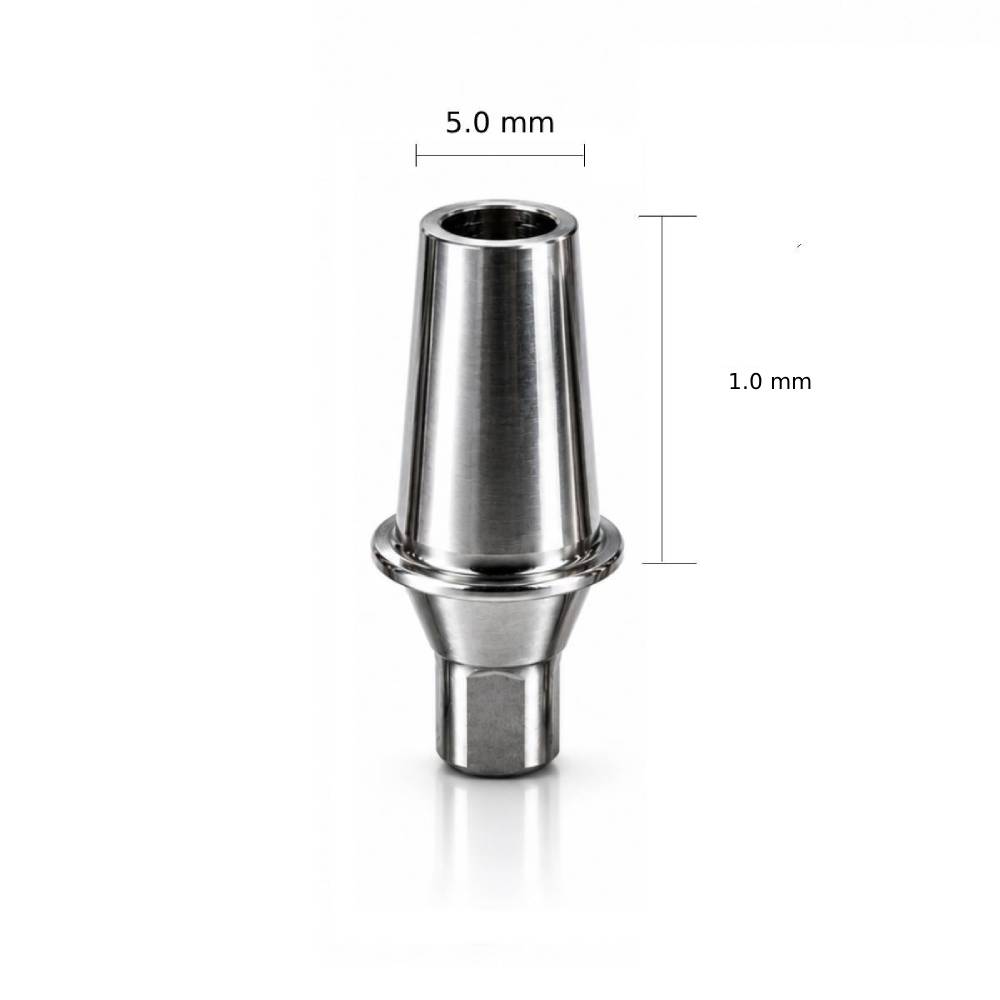 Dentaltech Straight Abutment ∅5.0mm X G/H1.0mm - Straumann NC Implant Compatible