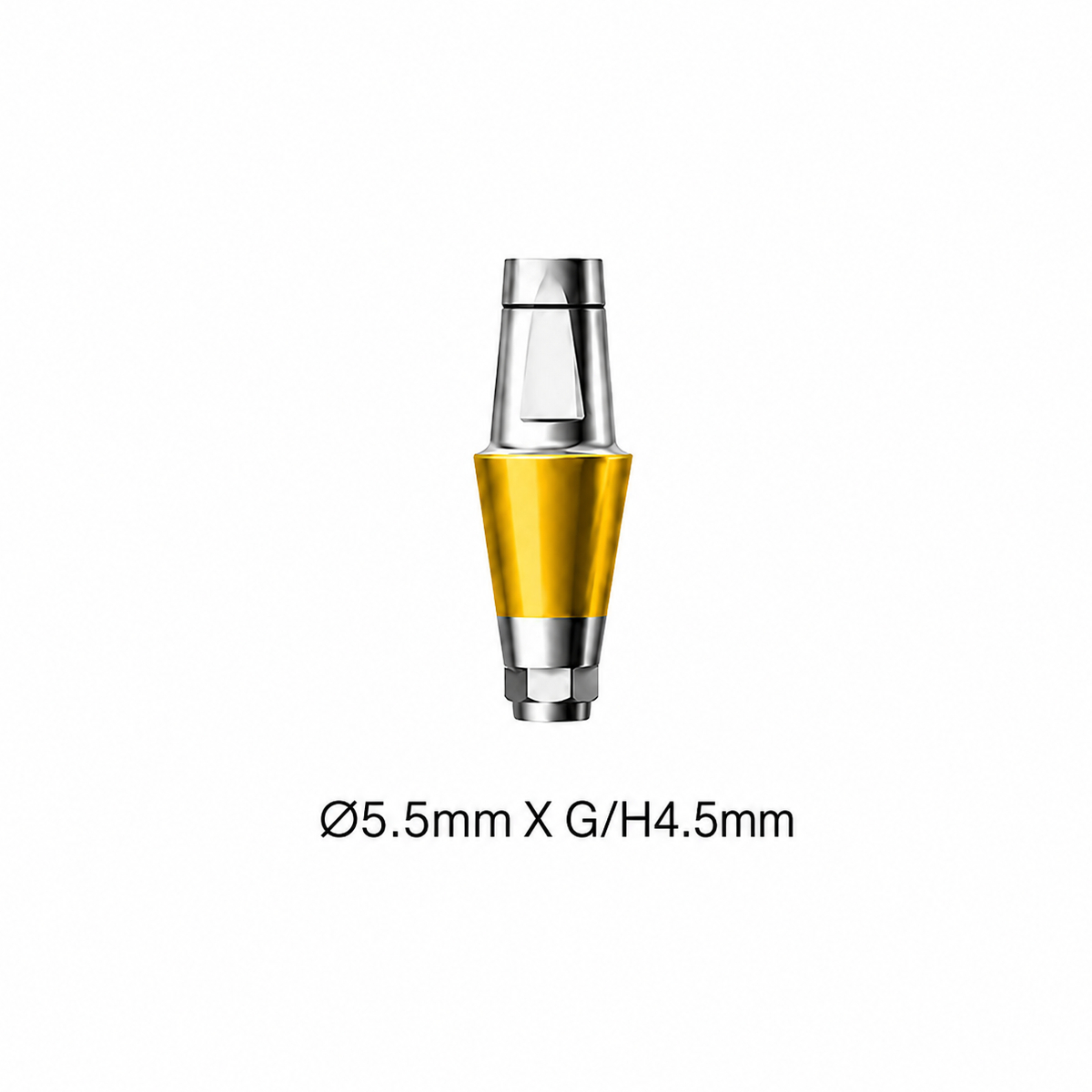 Dentaltech Straight Abutment ∅5.5mm X G/H4.5mm - Dentium Superline / Dio/ Megagen / Dentis/ CoWellMedi Implant Compatible