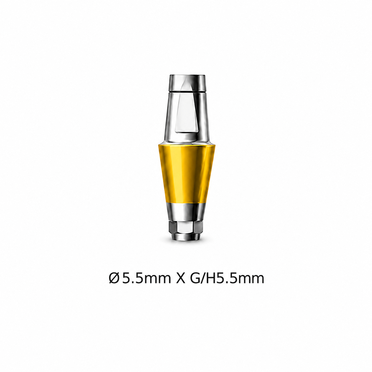 Dentaltech Straight Abutment ∅5.5mm X G/H5.5mm - Dentium Superline / Dio/ Megagen / Dentis/ CoWellMedi Implant Compatible