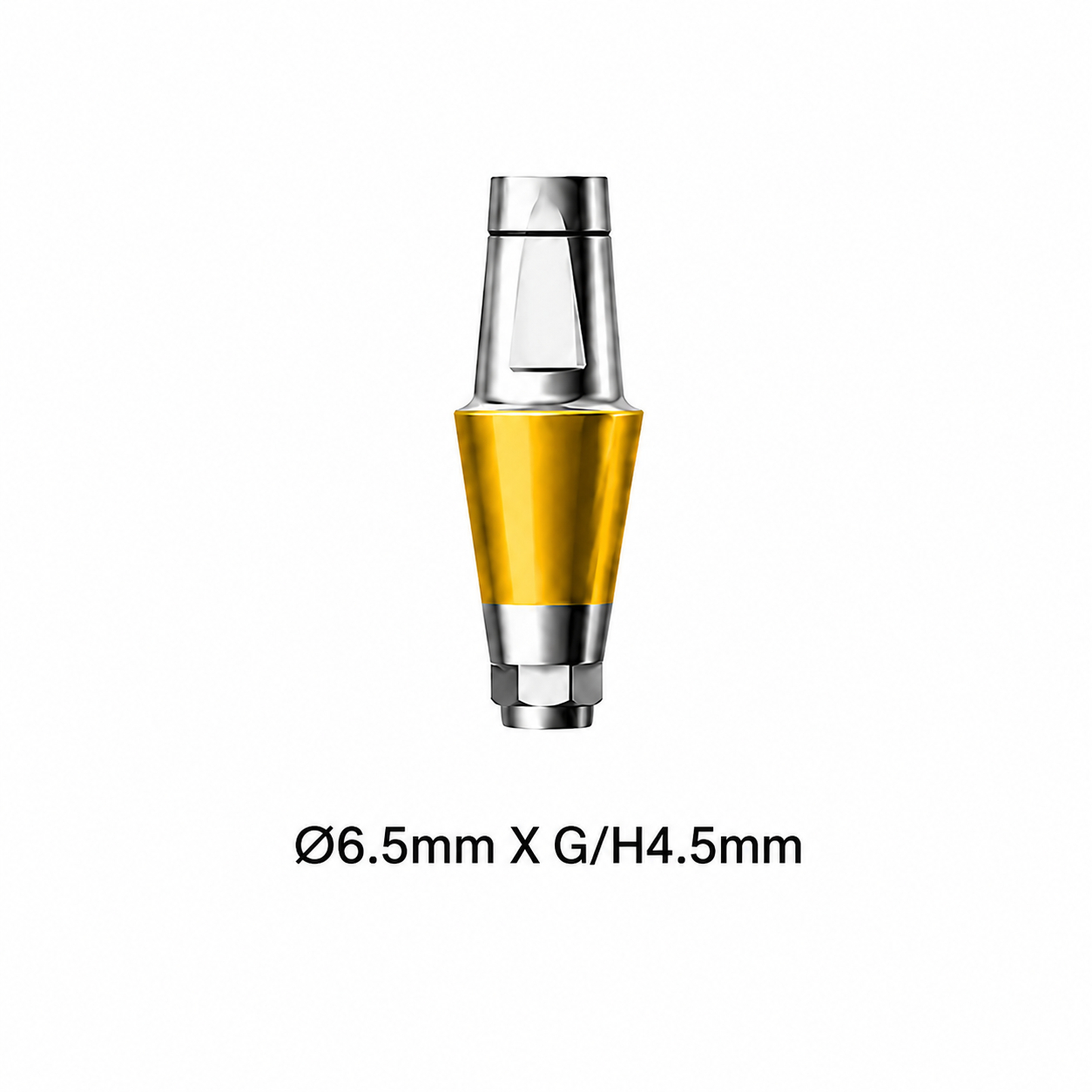 Dentaltech Straight Abutment ∅6.5mm X G/H4.5mm - Dentium Superline / Dio/ Megagen / Dentis/ CoWellMedi Implant Compatible