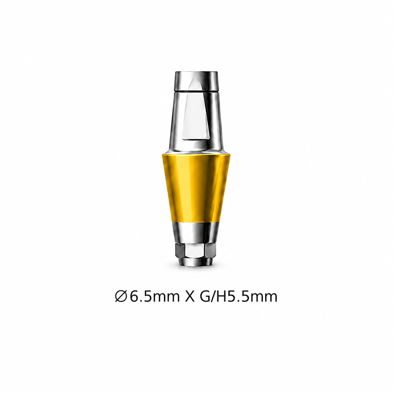 Dentaltech Straight Abutment ∅6.5mm X G/H5.5mm - Dentium Superline / Dio/ Megagen / Dentis/ CoWellMedi Implant Compatible