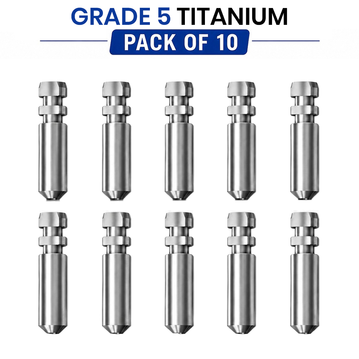 Dentaltech Universal Multi Unit Lab Analog - Osstem | Noris | Adin | Straumann | Nobel Biocare | Neodent | ICX Medentis Implant Compatible (FHTDT) (Pack of 10)