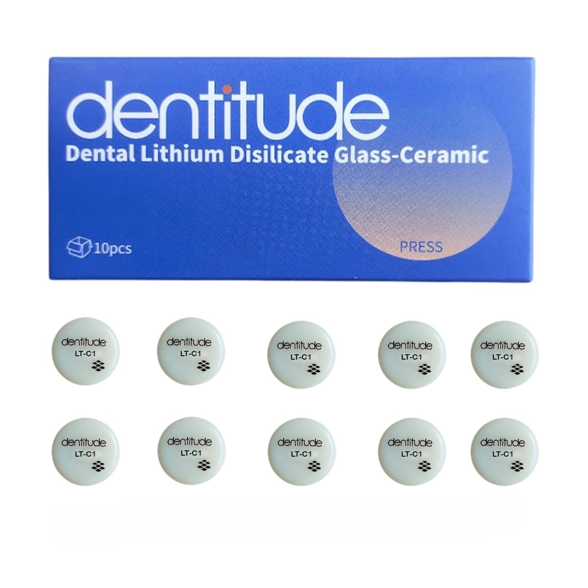 Dentitude Glass Ceramic Press Ingots LT C1