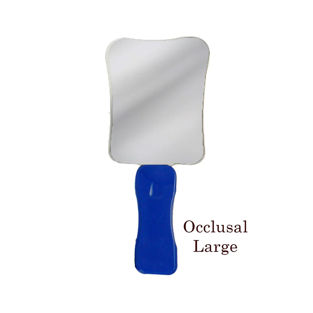 Dentomech Intraoral Photographic Steel Mirror With Handle - Large