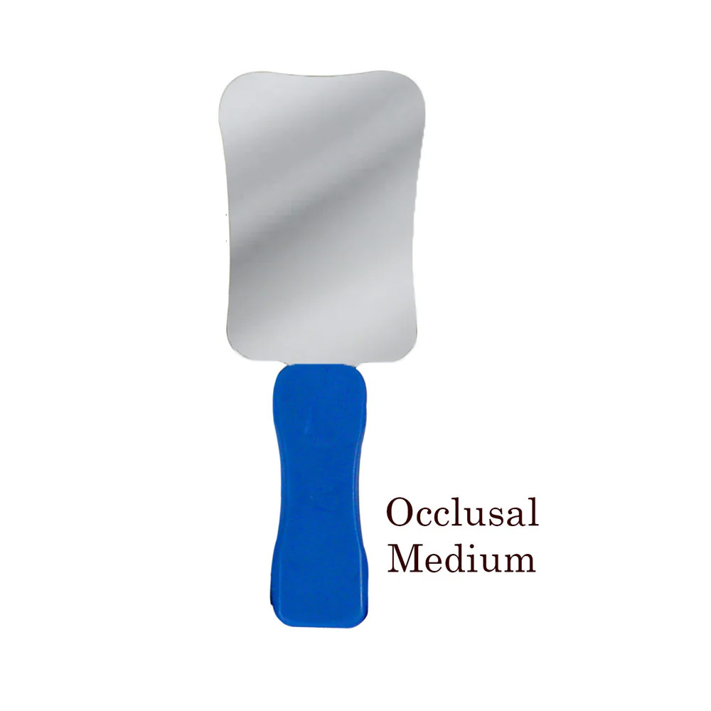 Dentomech Intraoral Photographic Steel Mirror With Handle - Medium
