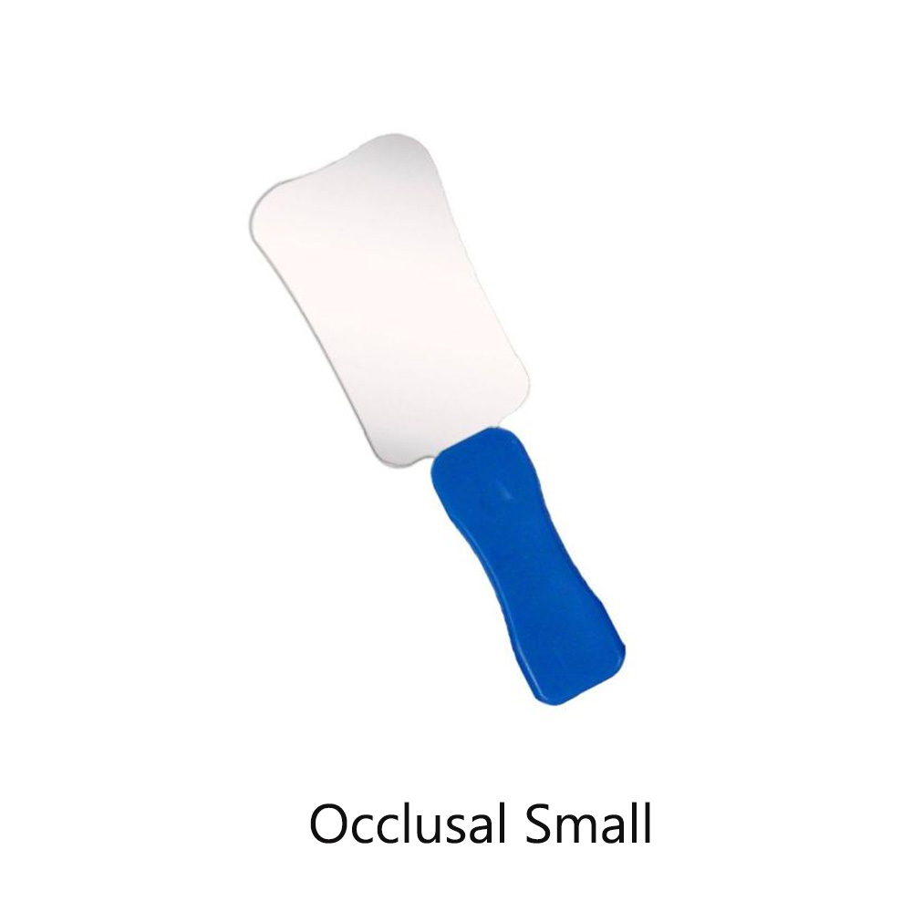Dentomech Intraoral Photographic Steel Mirror With Handle - Small