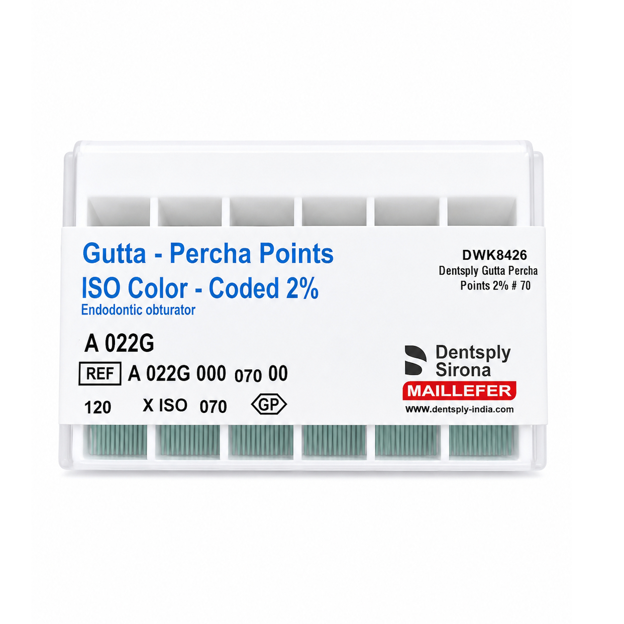 Dentsply Gutta Percha Points 2% # 70