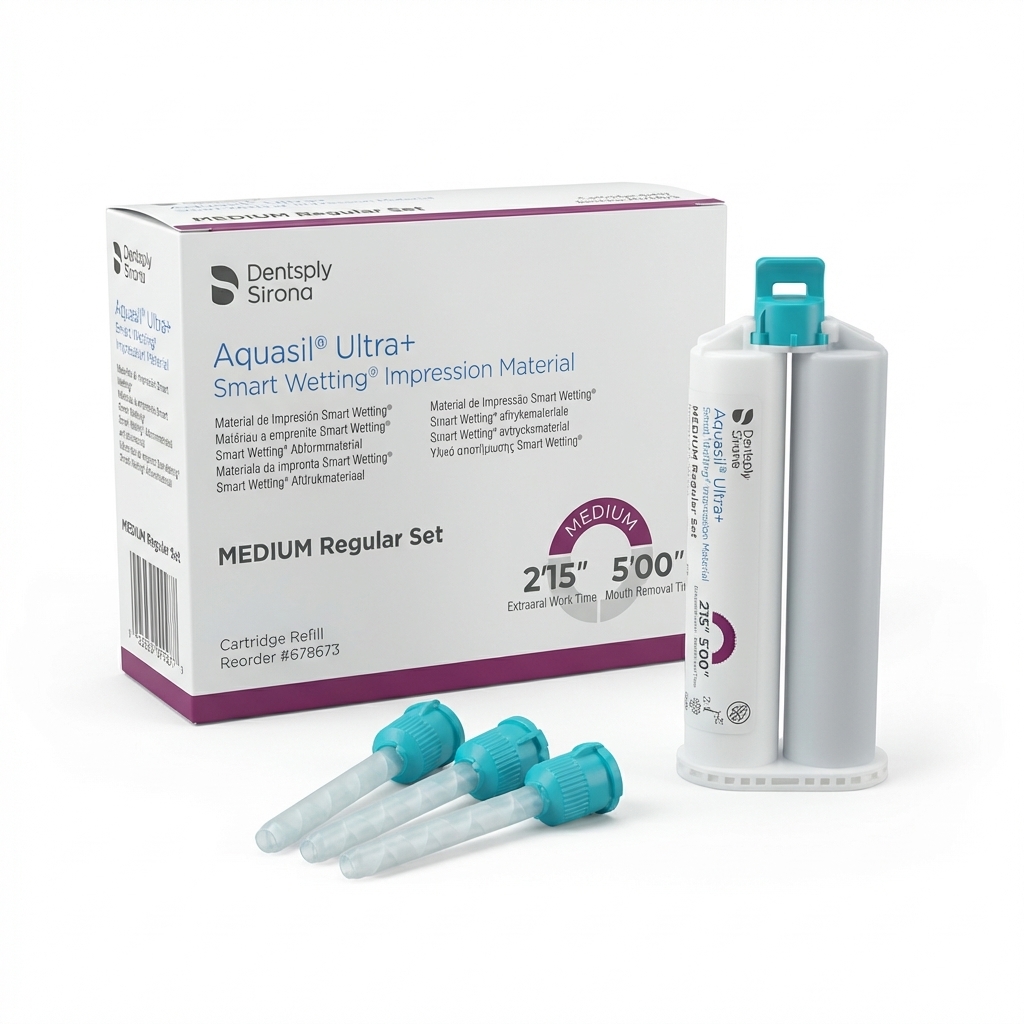 Dentsply Aquasil Ultra Plus Medium Regular Set Impression Material 50ml Cartridge (Pack of 1)