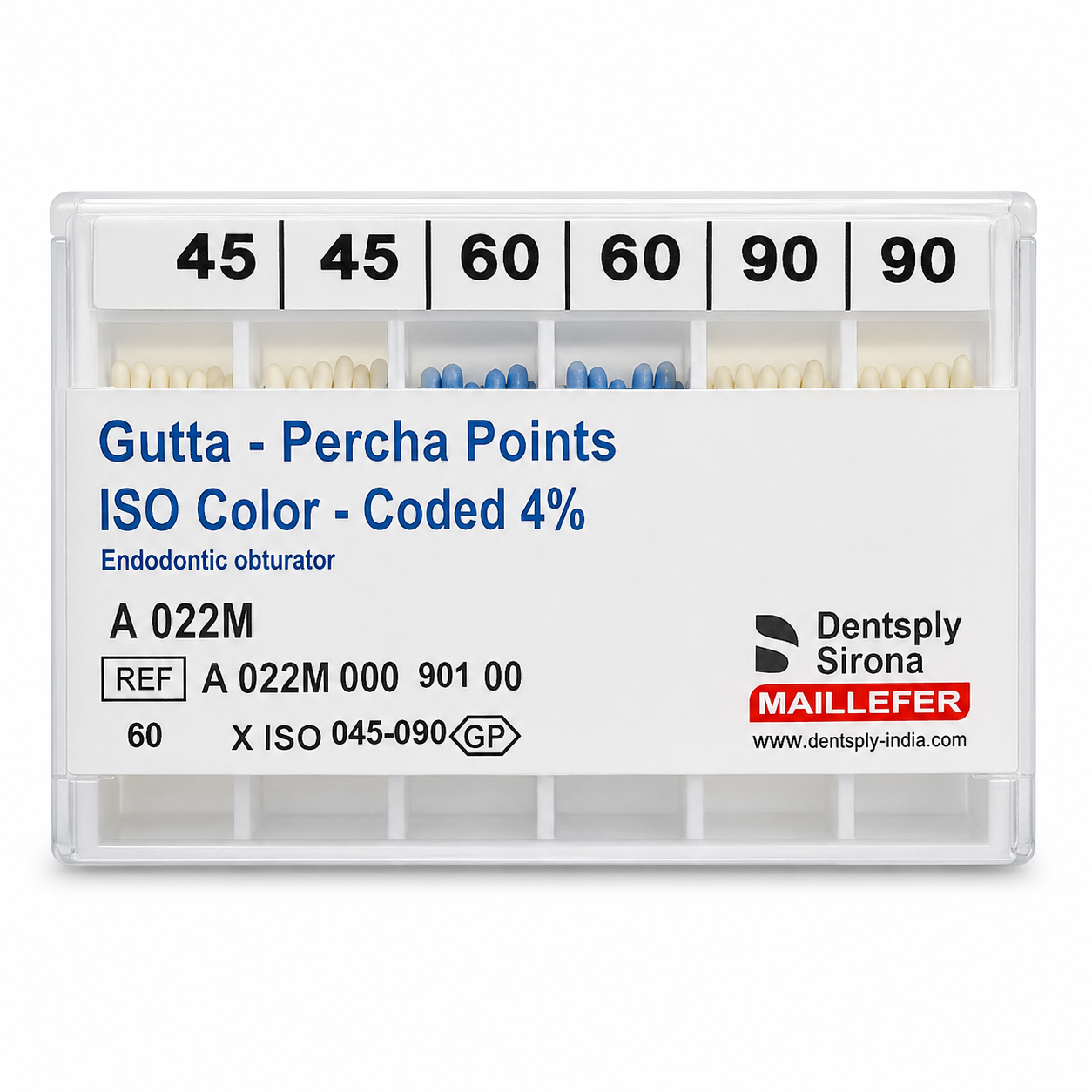 Dentsply Gutta Percha Points 4% # 45-90