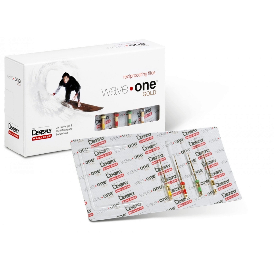 Dentsply Wave One Gold Rotary Files 21mm Assorted