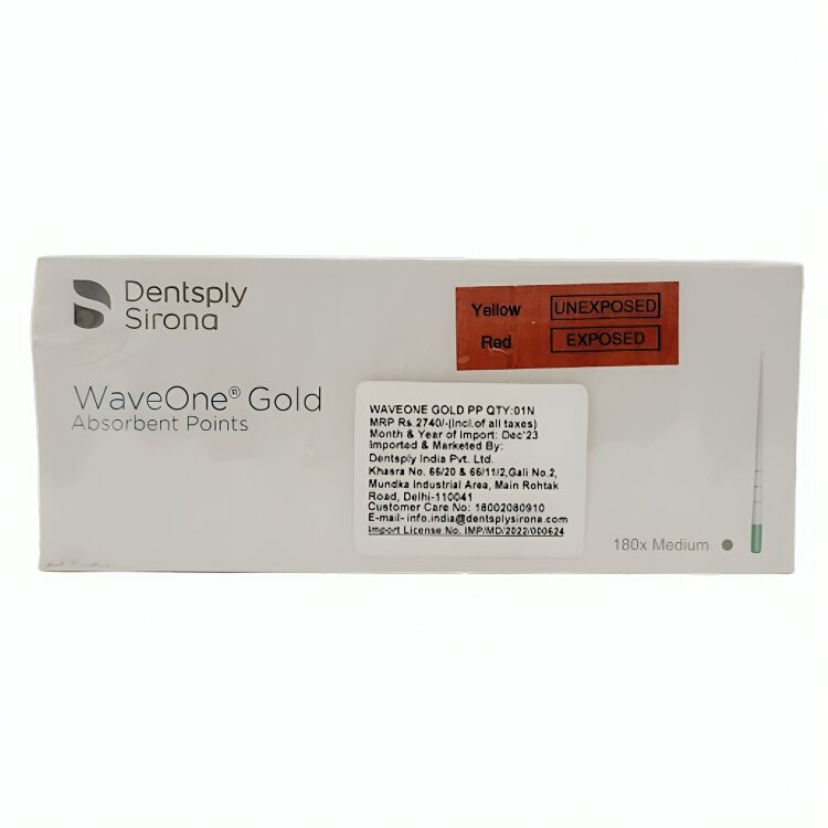 Dentsply WaveOne Gold Paper Points -Medium