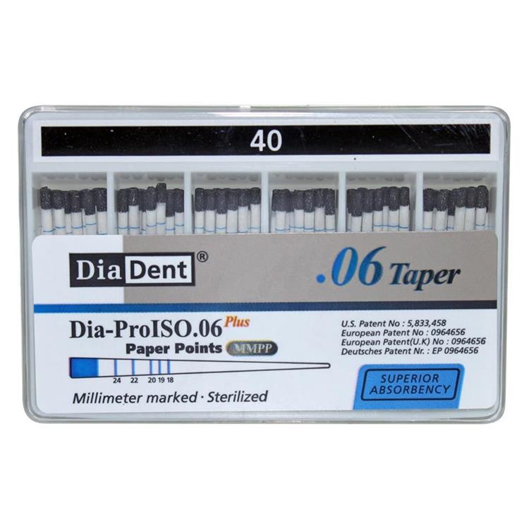 Diadent Paper Point Special Tapered - 6% # 40