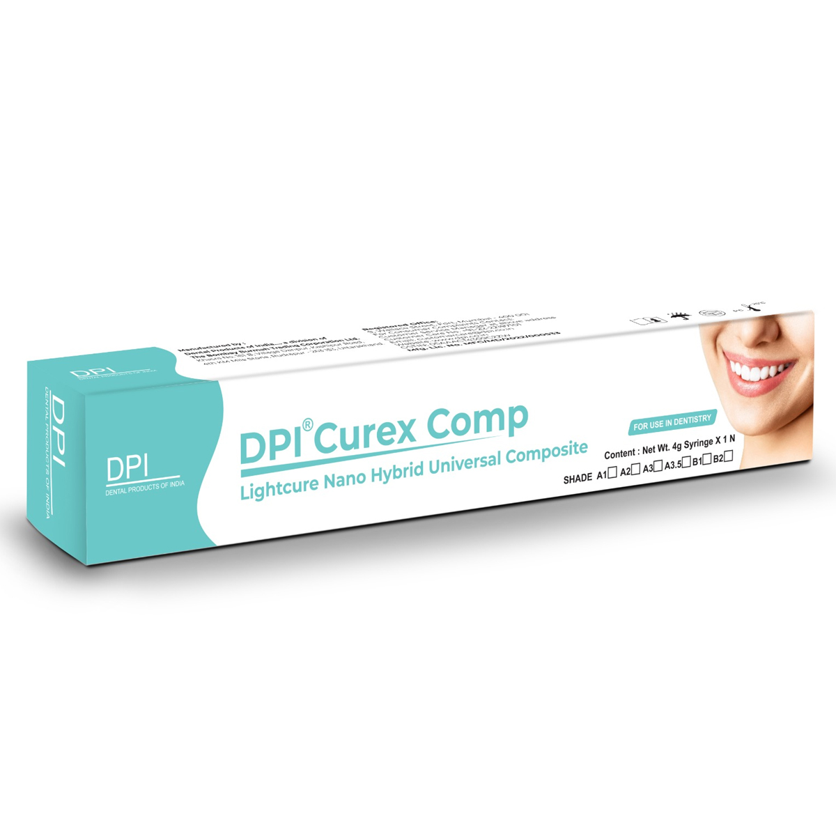 DPI Curex Comp Lightcure Nano Hybrid Universal Composite Refills - Shade A1 (FC040)