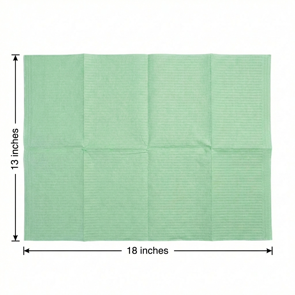 ET Dental Patient Bibs - Green