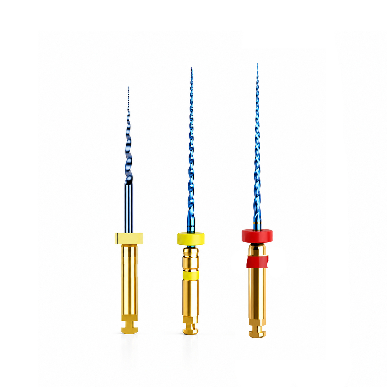 Endoking Blue Rotary Files Assorted 21mm Pack For Narrow And Curved Canal (Pack Of 3)