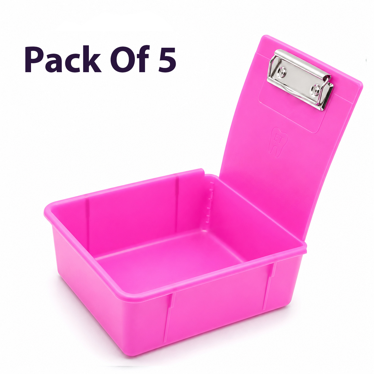 ET Dental Dental Storage Case (Utility Box) - Pink (Pack of 5)