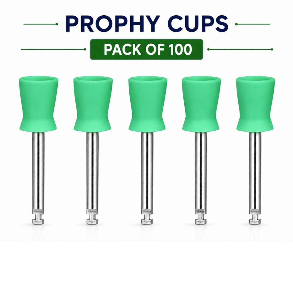 ET Dental Prophy Polishing Cups | Latch Type (Pack of 100)