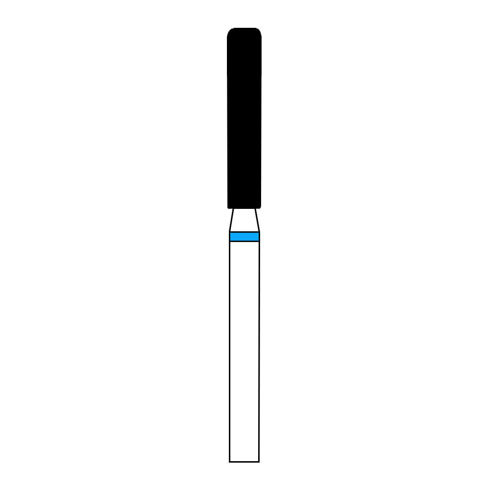 Frank Dental Cylinder Round Edge Diamond Burs SRS Series (Regular)