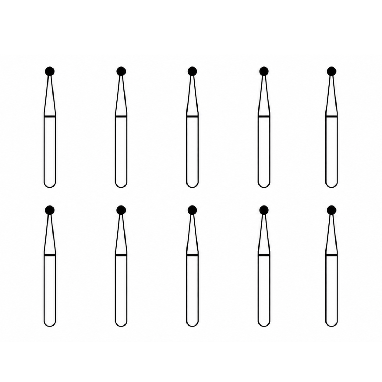 Frank Diamond Bur BR-31 | Made in Germany (Pack of 10)